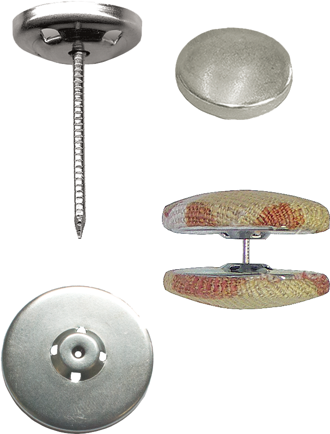 Size 22 Pivot Button Set, 1/2" Tack Length - Upholstery Pivot Buttons (1200x1200), Png Download
