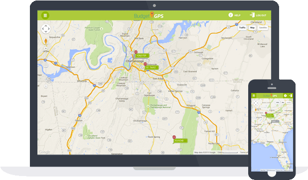 Budgetgps Works On All Platforms, Mobile, Tablet Or - Map (800x589), Png Download