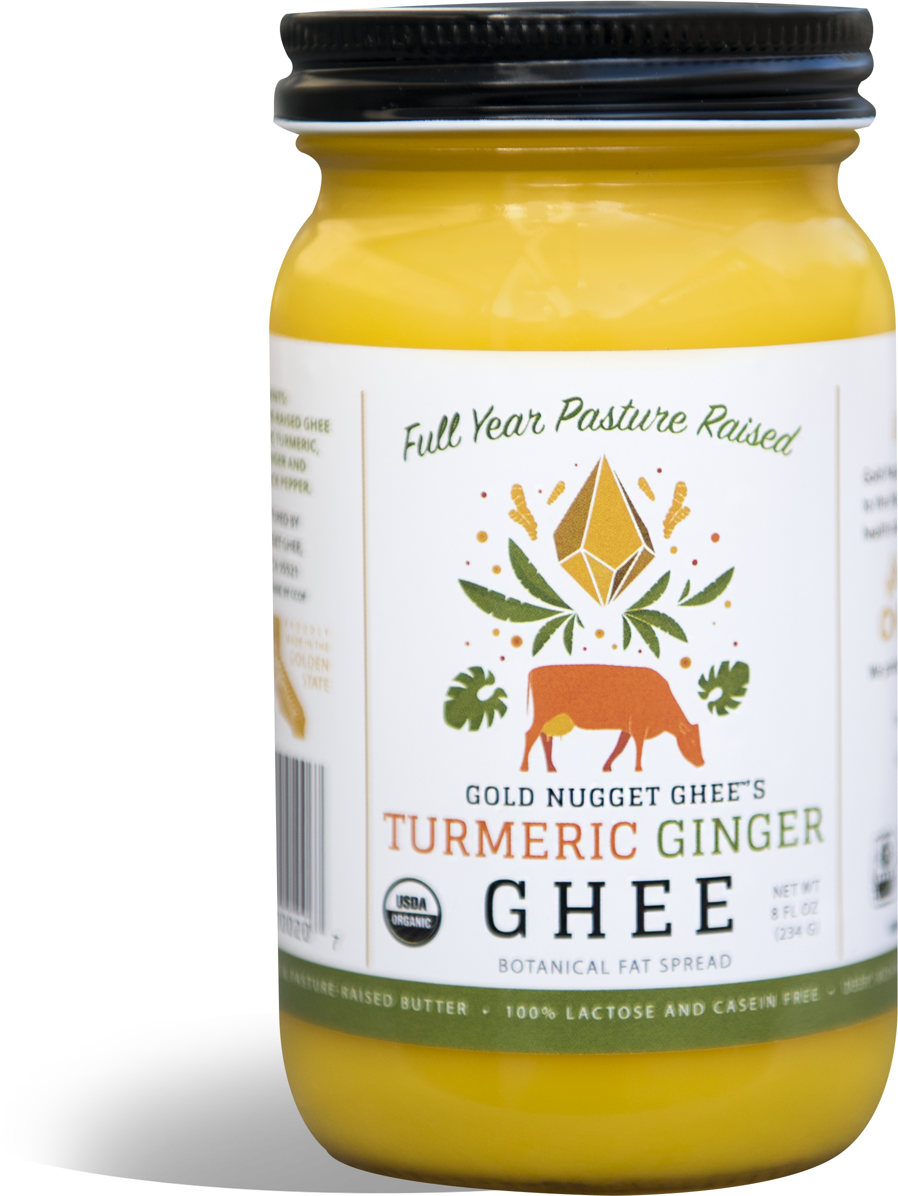 Turmeric Ginger Ghee 8oz - Food (2871x3225), Png Download