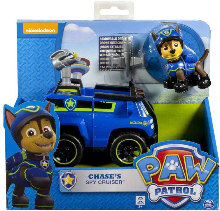 Paw Patrol Basic Vehicle Chase - Figurine Paw Patrol Chase (1300x975), Png Download