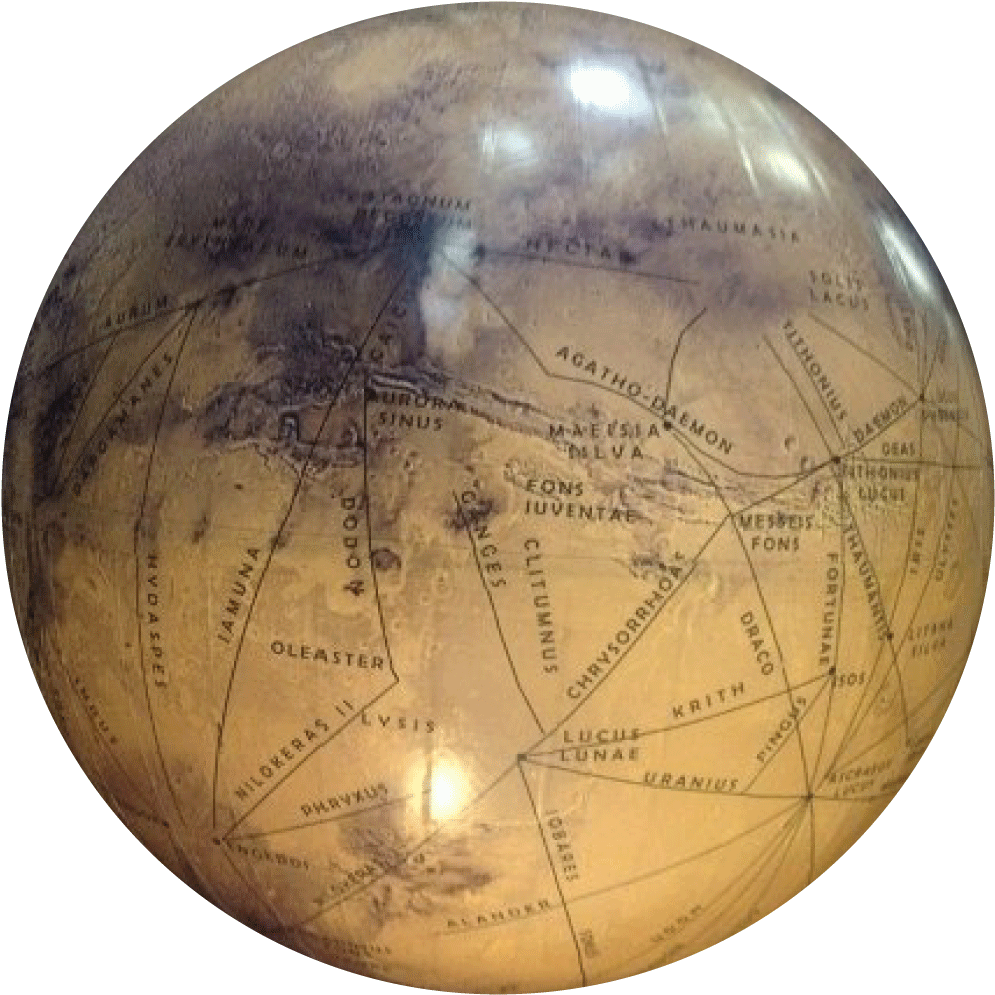 Canals Of Mars - Earth (1024x1024), Png Download