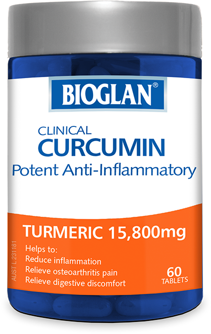 Bioglan Clinical Curcumin - Bioglan Curcumin Double Strength (800x800), Png Download