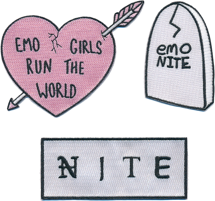 Emo Nite Patch Pack - Heart (1100x1100), Png Download