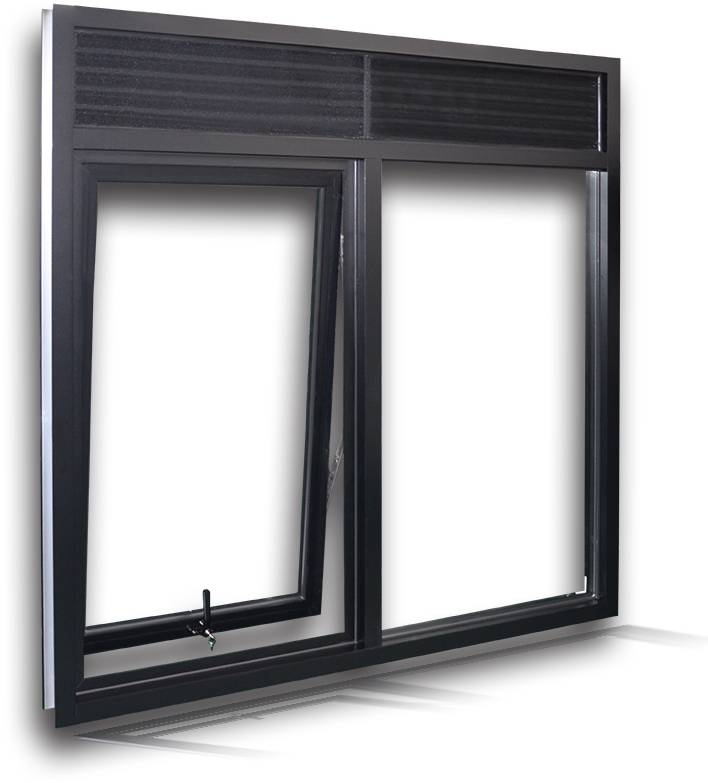 Yy Large Glass Windows With Security Mesh Double Glazed - Ventilacion En Las Ventanas (800x811), Png Download