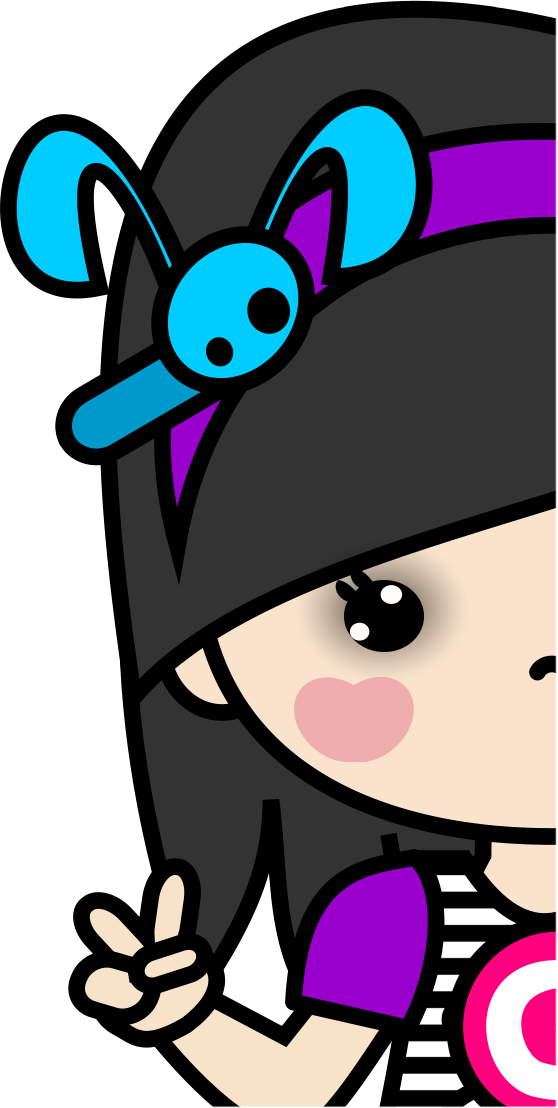 Emo Clipart Kawaii - Drawing (558x1108), Png Download