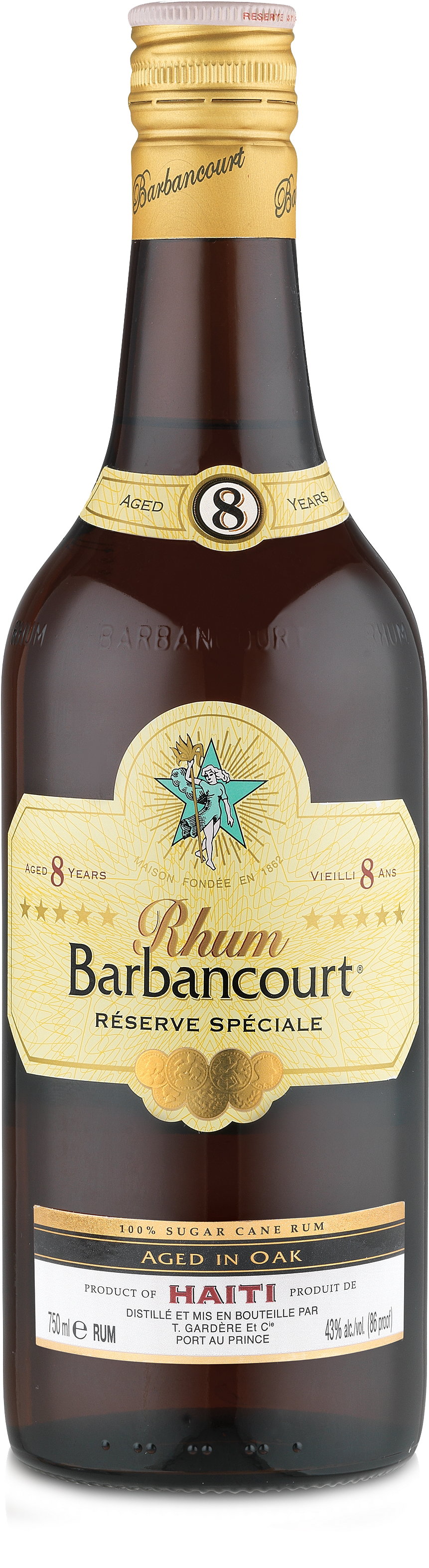 Spécial D'haiti - Rhum Barbancourt Rum 5 Star (1124x3600), Png Download