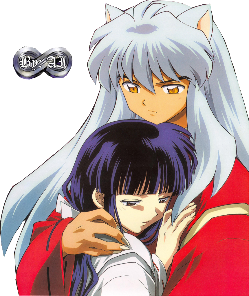 Render ~inuyasha Y Kikyo~ ~inuyasha~ - Inuyasha Kikyo Kagome (860x1023), Png Download