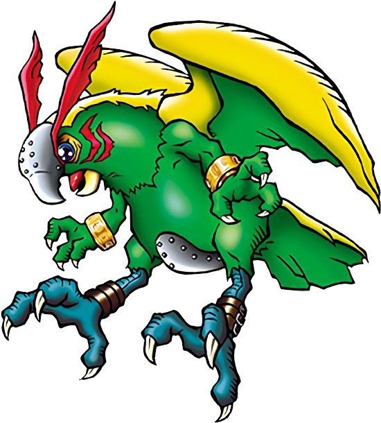 Parrotmon Is Such A More Interesting Concept Than It - Digimon Parrotmon (640x640), Png Download