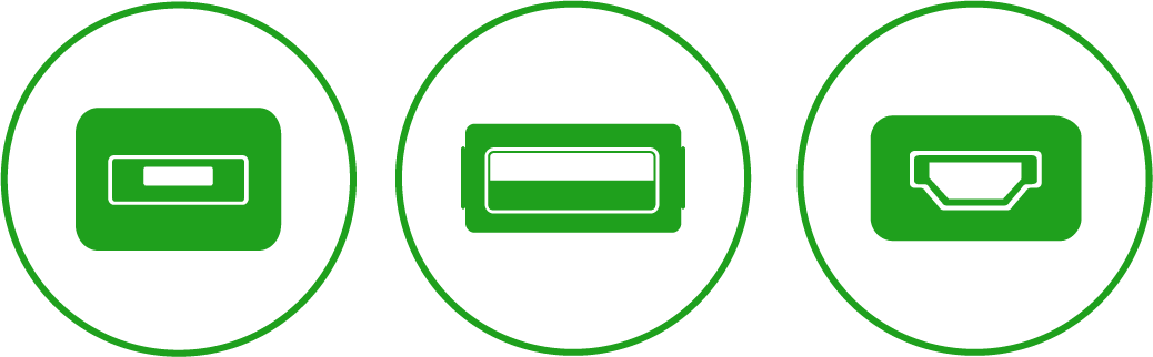 Type-a - Type C Otg Icon (1038x322), Png Download