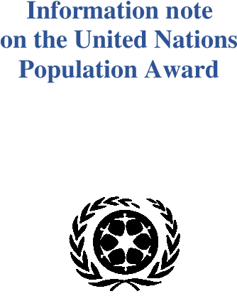 Information Note On The United Nations Population Award - Illustration (612x792), Png Download