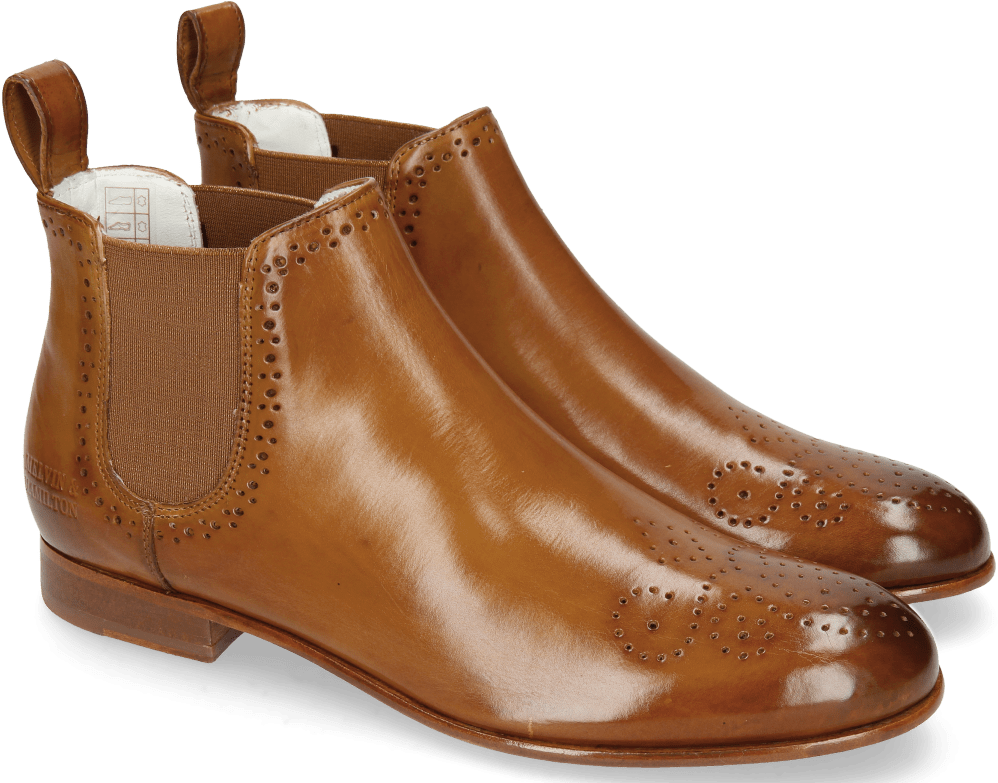 Ankle Boots Sally 16 Tan Elastic Glitter - Leather (1024x1024), Png Download