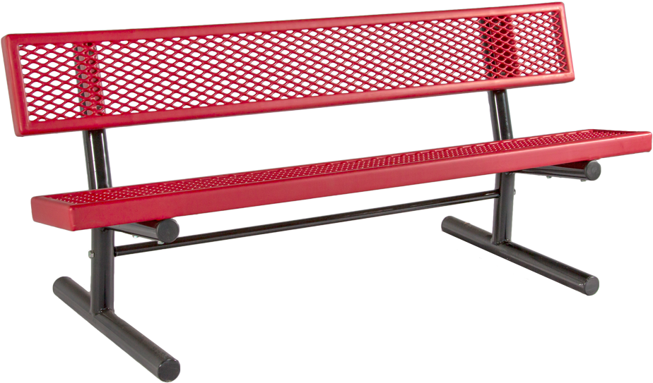 Portable Bench With Backrest - Bench (1000x582), Png Download