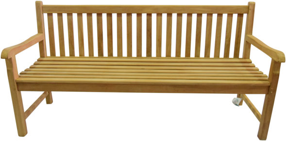 Traditional Garden Park Bench 180cm - Bench (600x600), Png Download