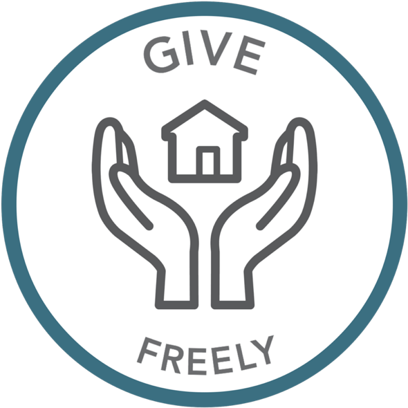 Give Freely - Circle (600x600), Png Download
