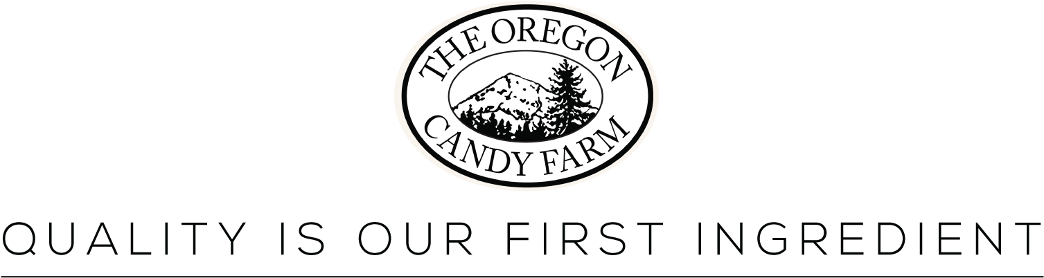 Oregon Candy Farm Title - Sign (1546x431), Png Download