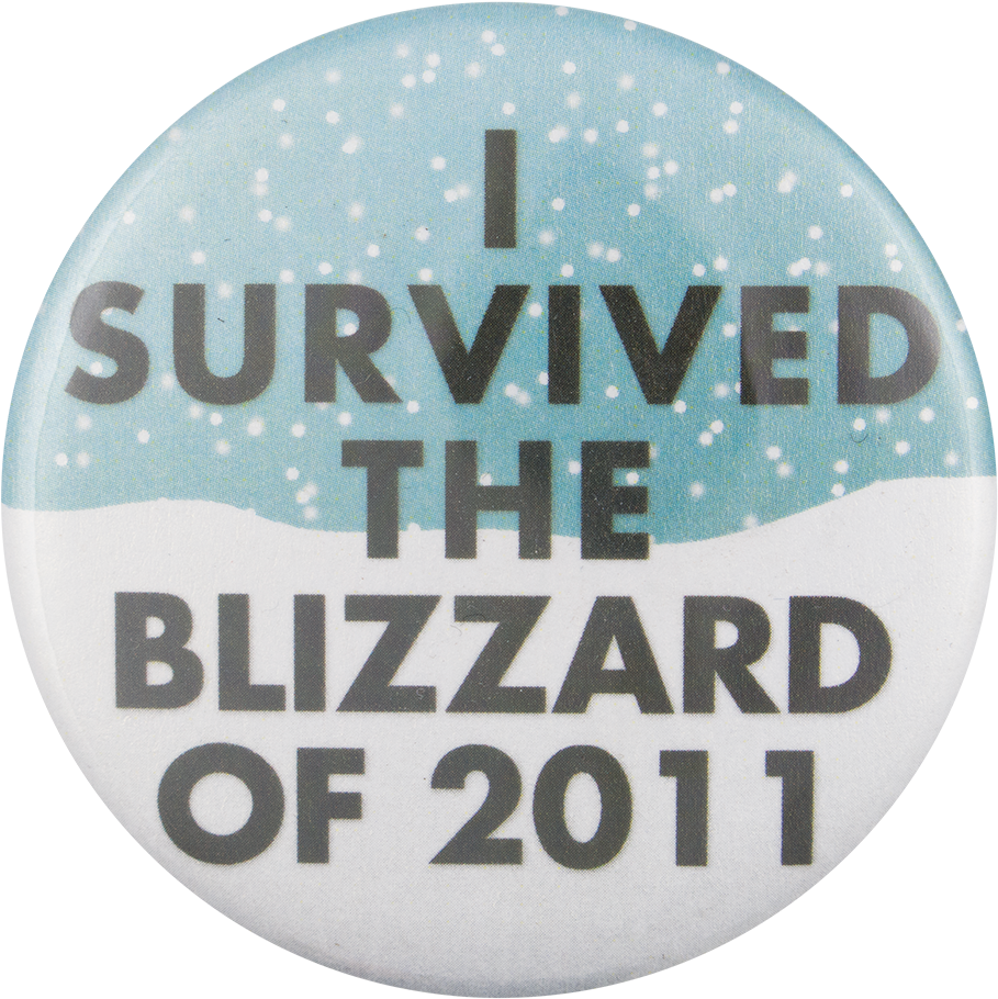 I Survived The Blizzard Of - Circle (1000x1019), Png Download