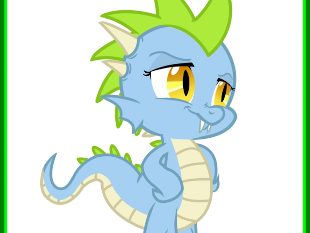 Little Dragon Clipart Dragon Tail - Mlp Cute Baby Dragon (640x480), Png Download