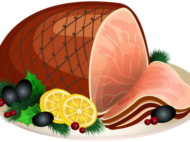 Thanksgiving Clipart Ham - Turkey And Ham Clip Art (640x480), Png Download