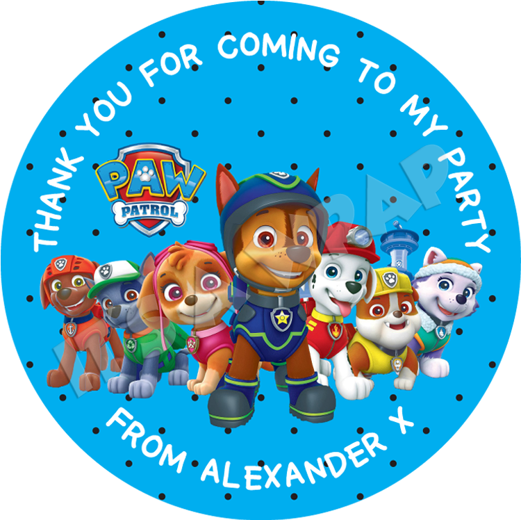 Paw Patrol Sweet Cone Stickers - Paw Patrol (765x765), Png Download