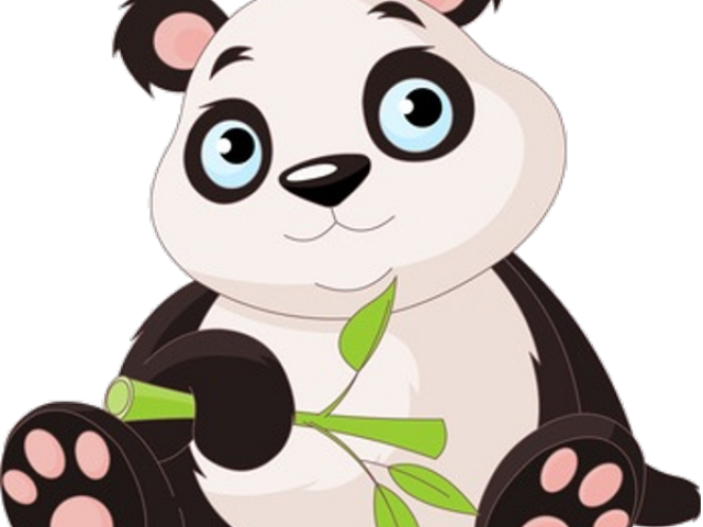Teddy Bear Clipart Transparent Background - Cute Cartoon Panda Bear (640x480), Png Download