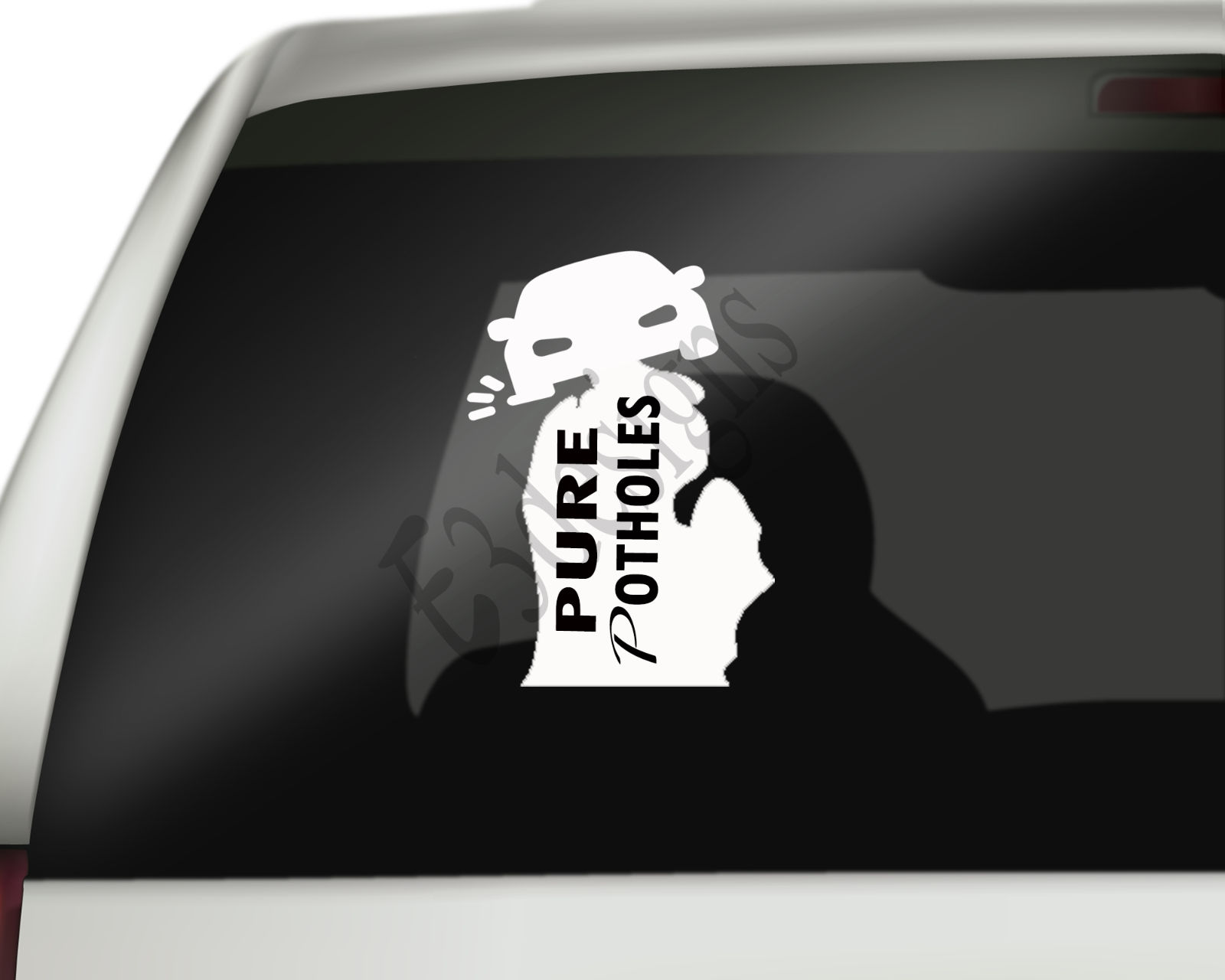 Great Lakes Michigan Outline Vinyl Decal Sticker For - Skull (1600x1280), Png Download