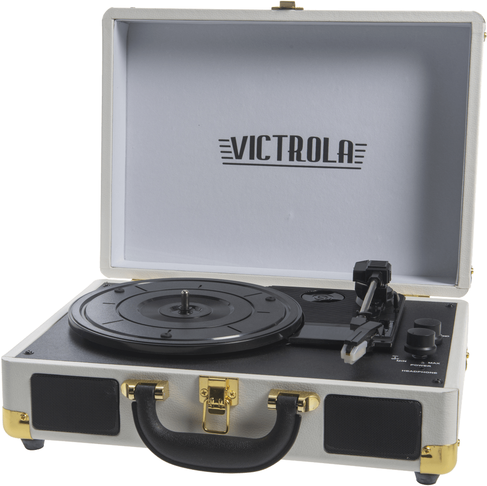 Victrola Bluetooth Portable Suitcase Record Player - Briefcase (1104x1104), Png Download