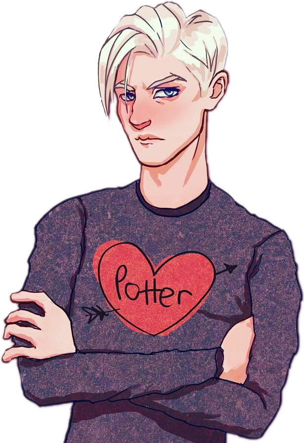 #freetoedit#drarry #dracomalfoy #harrypotter <br>#remixit - Fem Drarry Fan Art (615x895), Png Download