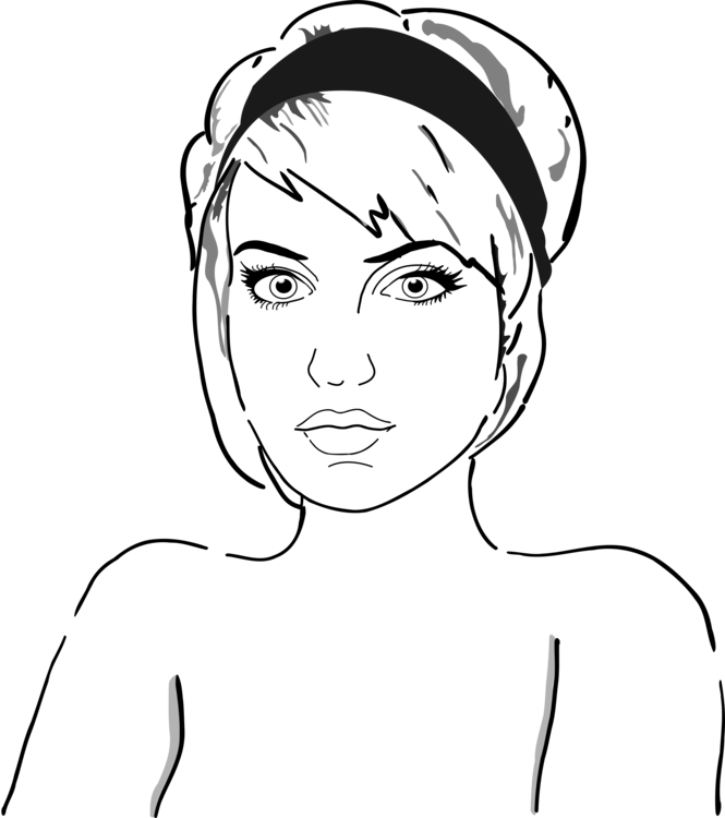 Drawing Female Cartoon - Png Girl Comic (665x750), Png Download