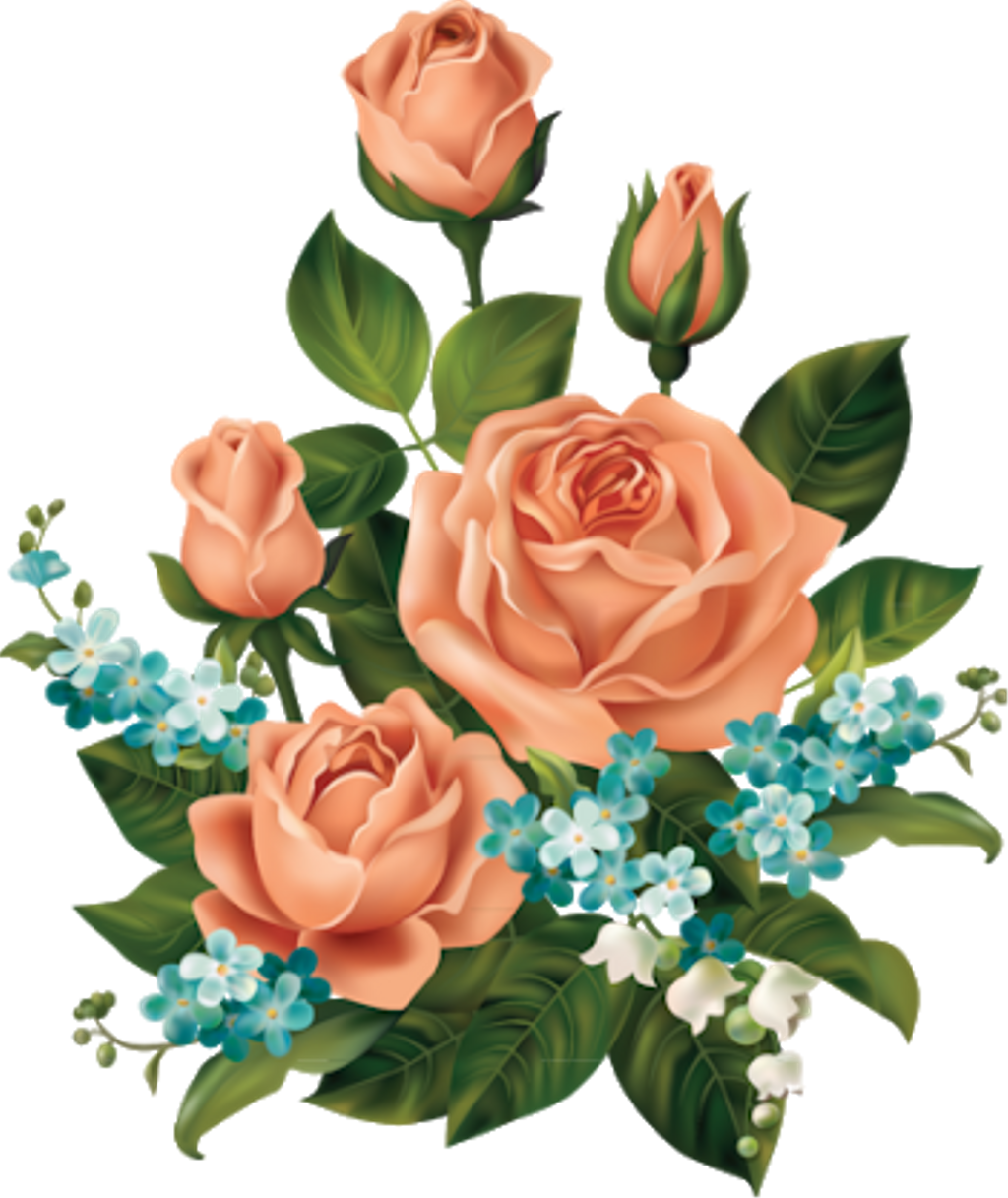 Flores Sticker - Roses Clipart (1024x1217), Png Download