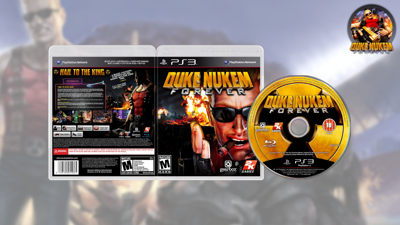 Duke Nukem Forever Ps3 Download - Duke Nukem Forever (1600x900), Png Download