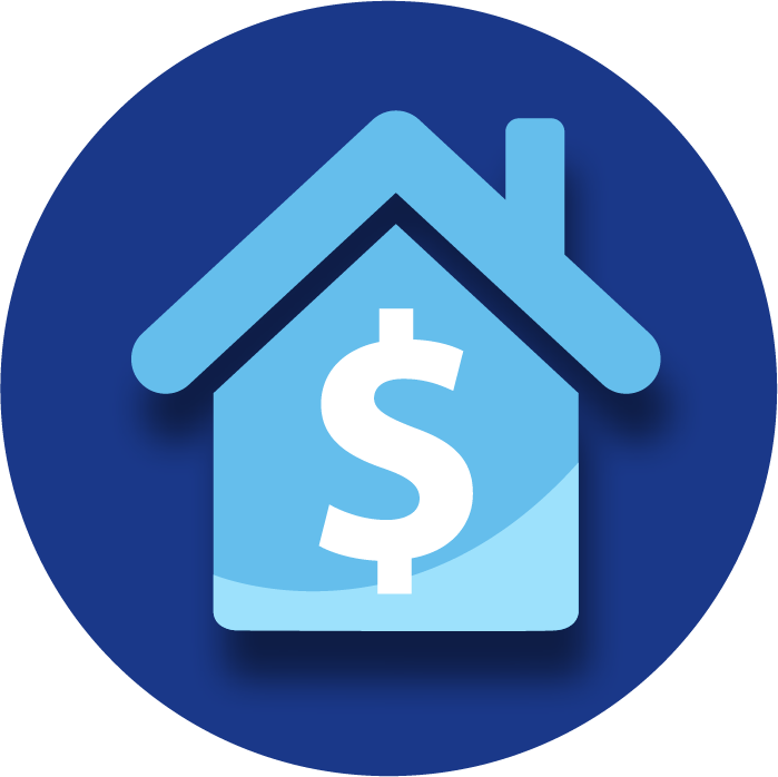 Large Home Icon - Home Icon Black Background (699x698), Png Download