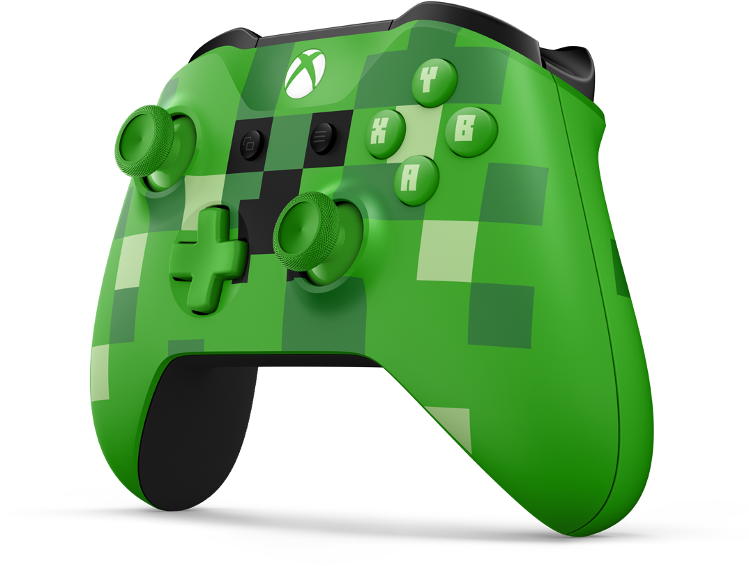 Oh Yes, The Minecraft Creeper And Minecraft Pig Xbox - Xbox One Minecraft Creeper Controller (1080x1039), Png Download
