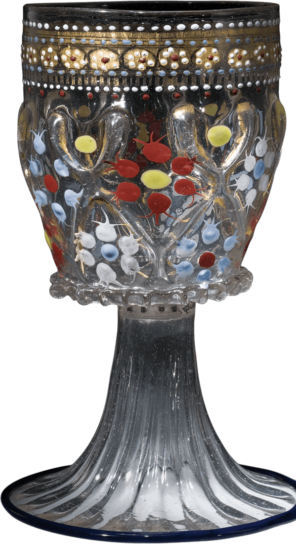 View Full - Enameled Goblet (599x1099), Png Download