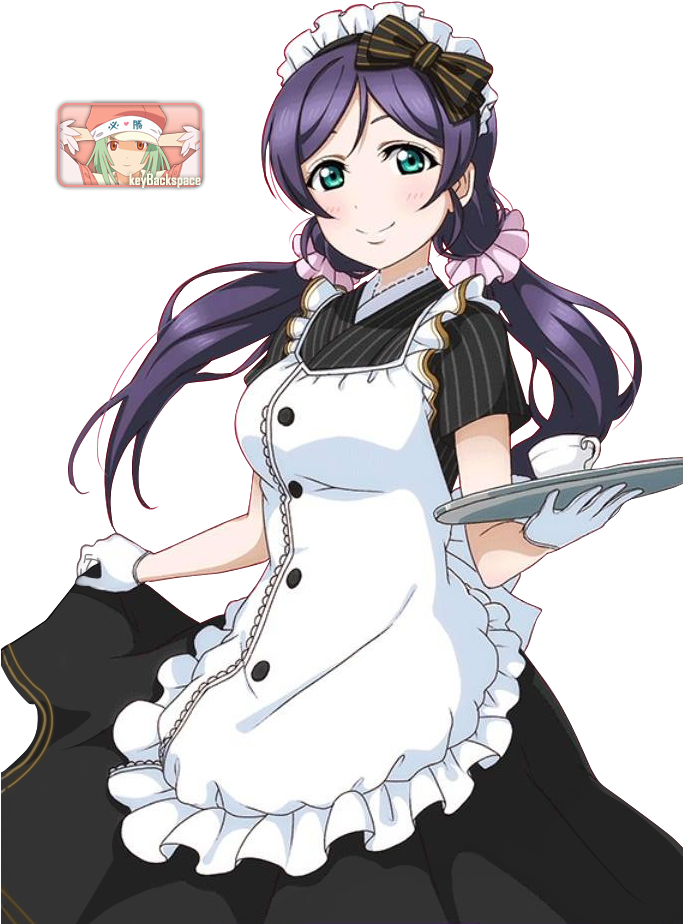 Love Live Nozomi Maid (682x961), Png Download