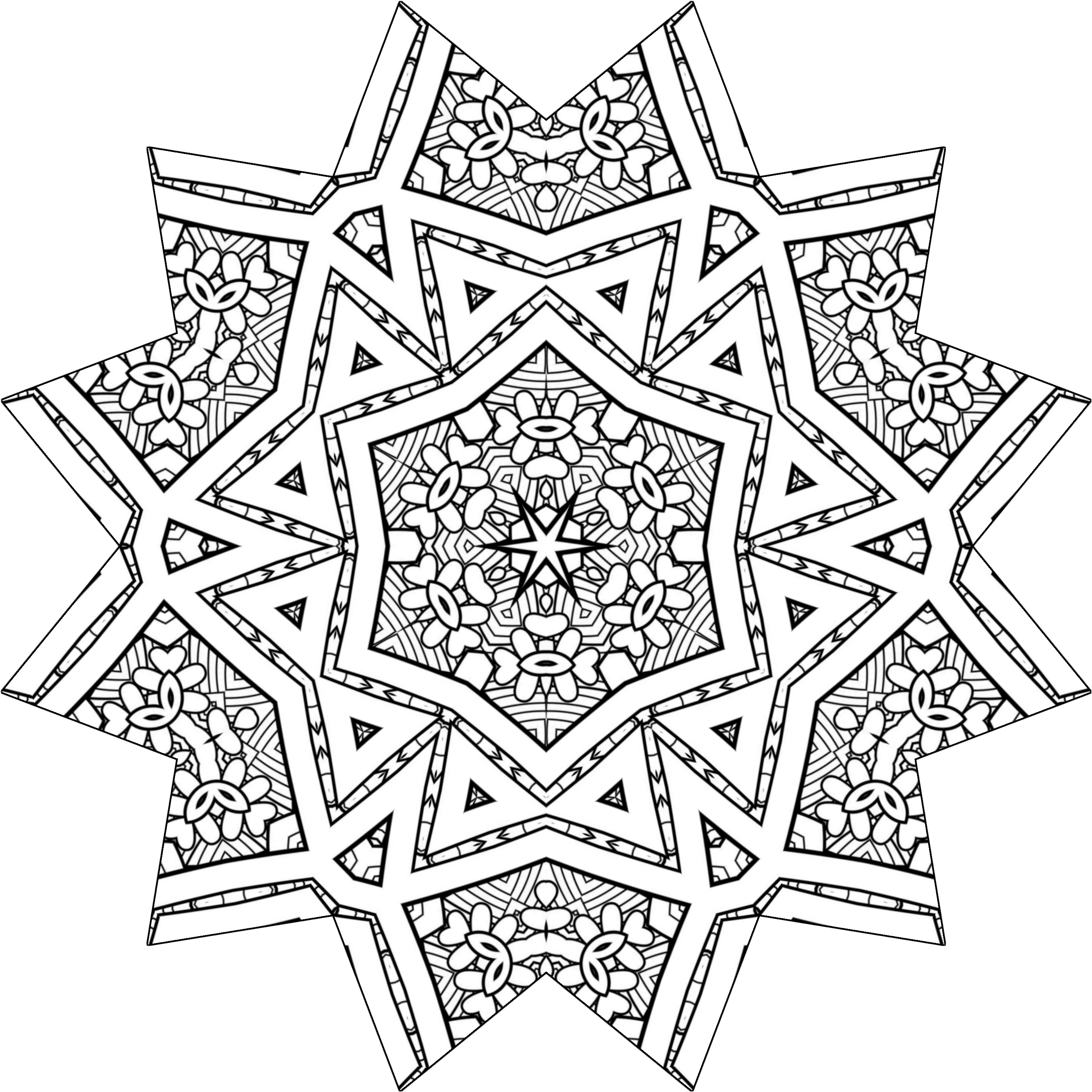 Mandala Stamp (3000x3000), Png Download