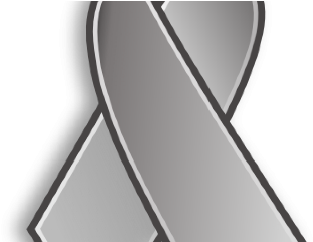 Ribbons Clipart Relay For Life - Gray Brain Cancer Ribbon (640x480), Png Download