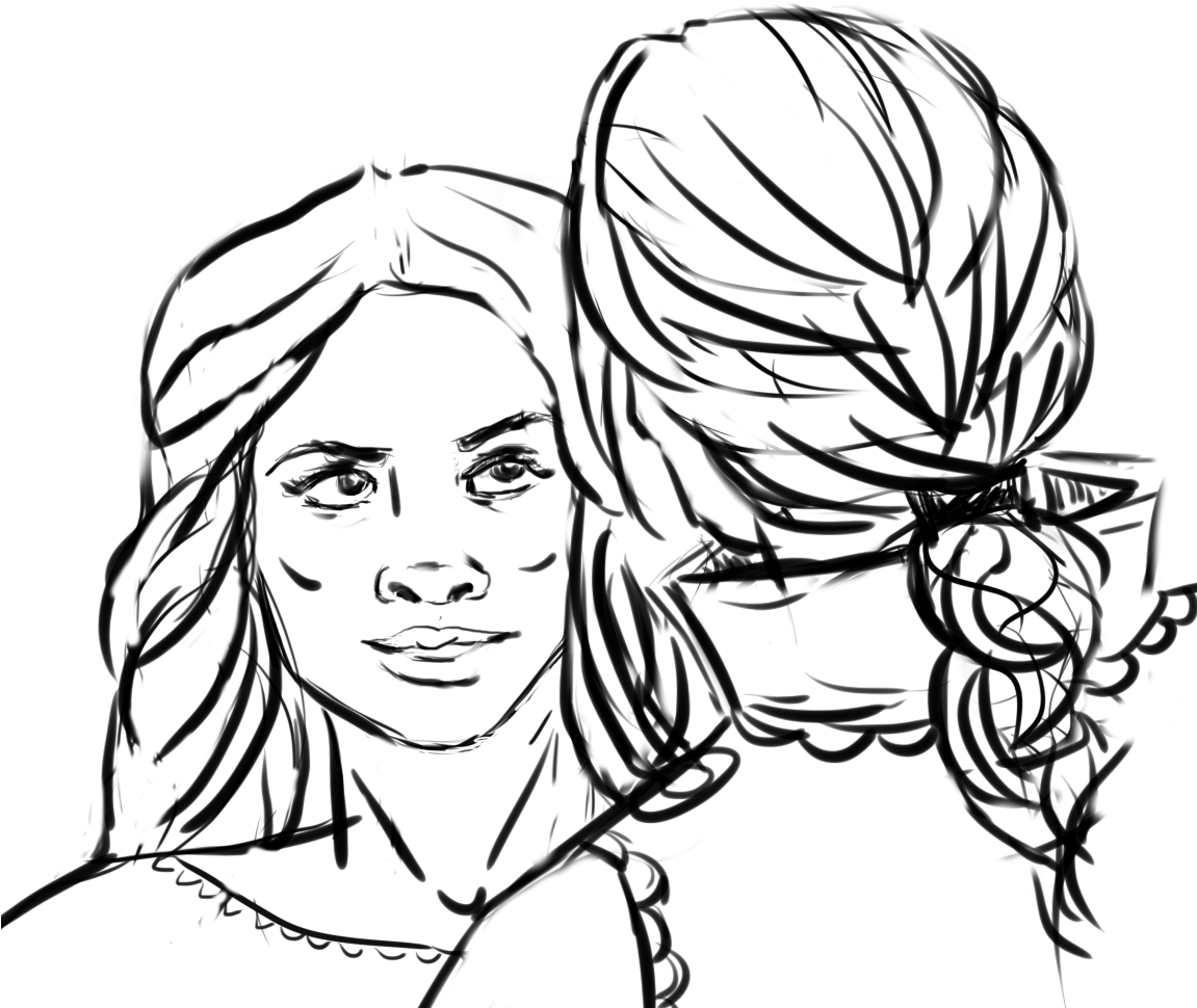 The Cold Blue Eyes She Had Learnt To Love Once, Had - Line Art (1150x999), Png Download