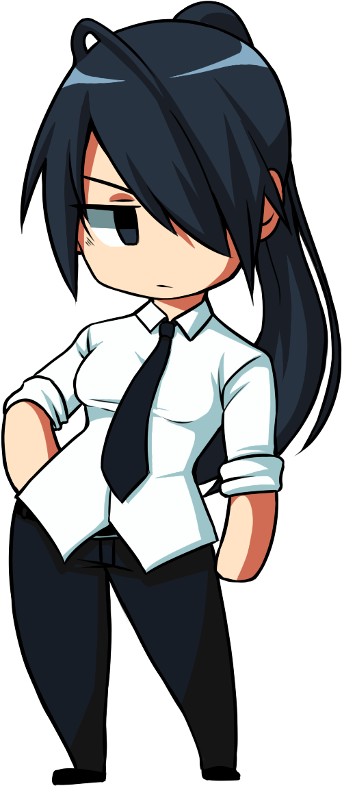 Anime School Teachers Chibi - Chibi Teacher (500x1147), Png Download