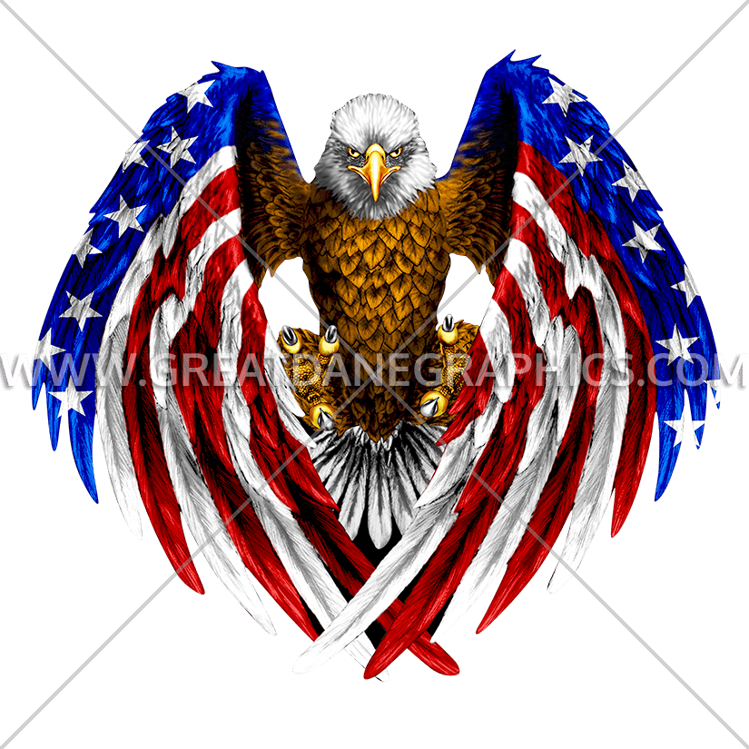 Drawn Bald Eagle Usa Eagle - Eagle Usa Flag (825x825), Png Download