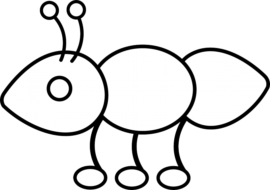 940 X 661 5 - Ant Outline Clip Art (940x661), Png Download