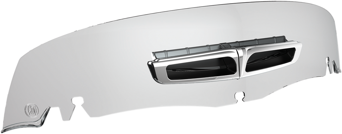 Windshield Vented Lt Smk - Windshield (1200x472), Png Download