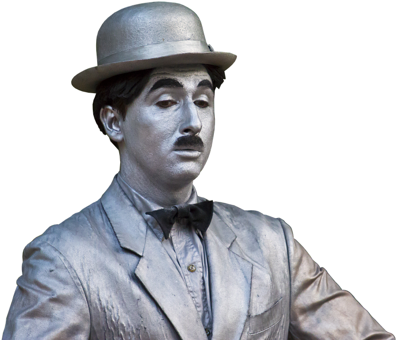 Charlie Chaplin, Black And White, Clown, Black White - Charlie Chaplin (857x720), Png Download