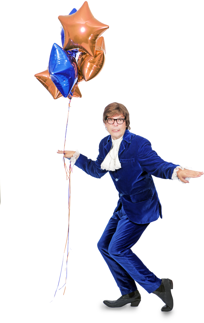 To Book Our Toronto Singing Telegram Austin Powers - Balloon (716x1133), Png Download