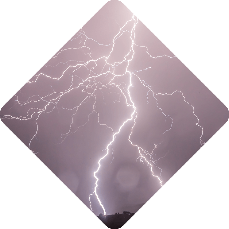 Storm Damage - Lightning (746x746), Png Download