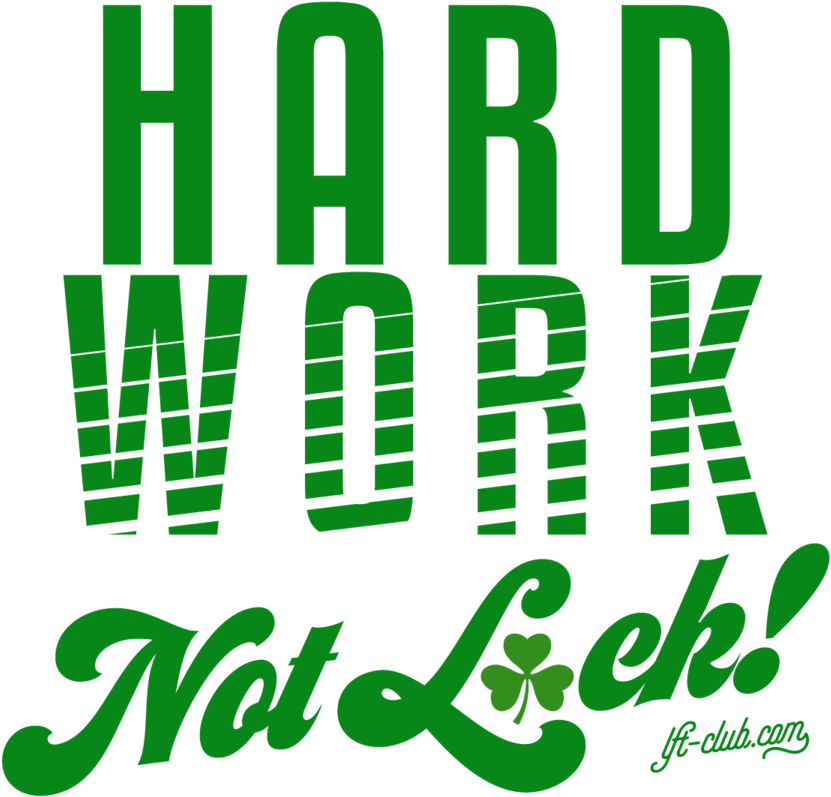 Hard Work Not Luck Women's Racerback Crop Tank (900x900), Png Download