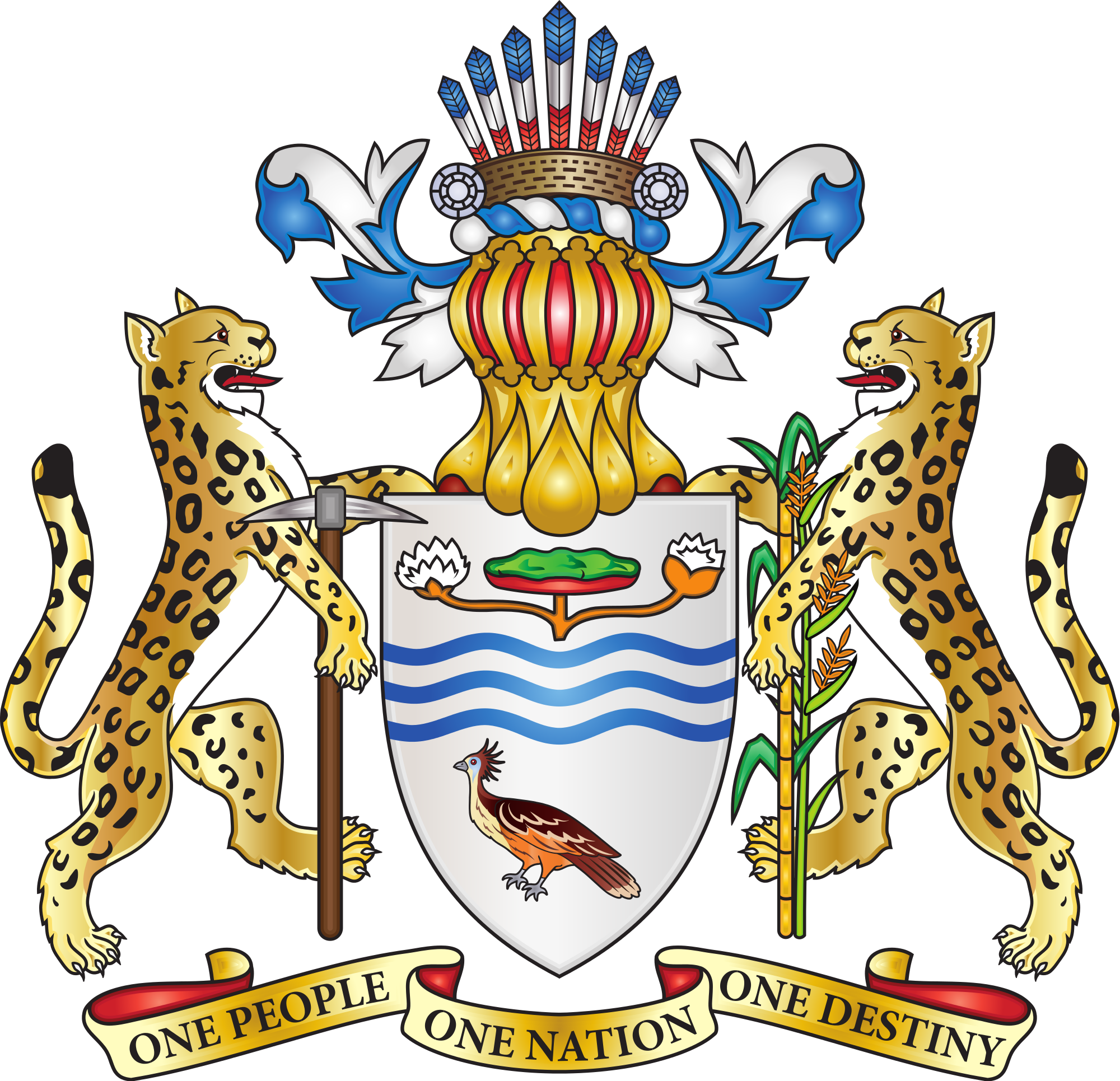 Coat Of Arms Png - Coats Of Arms Guyana (2000x1931), Png Download