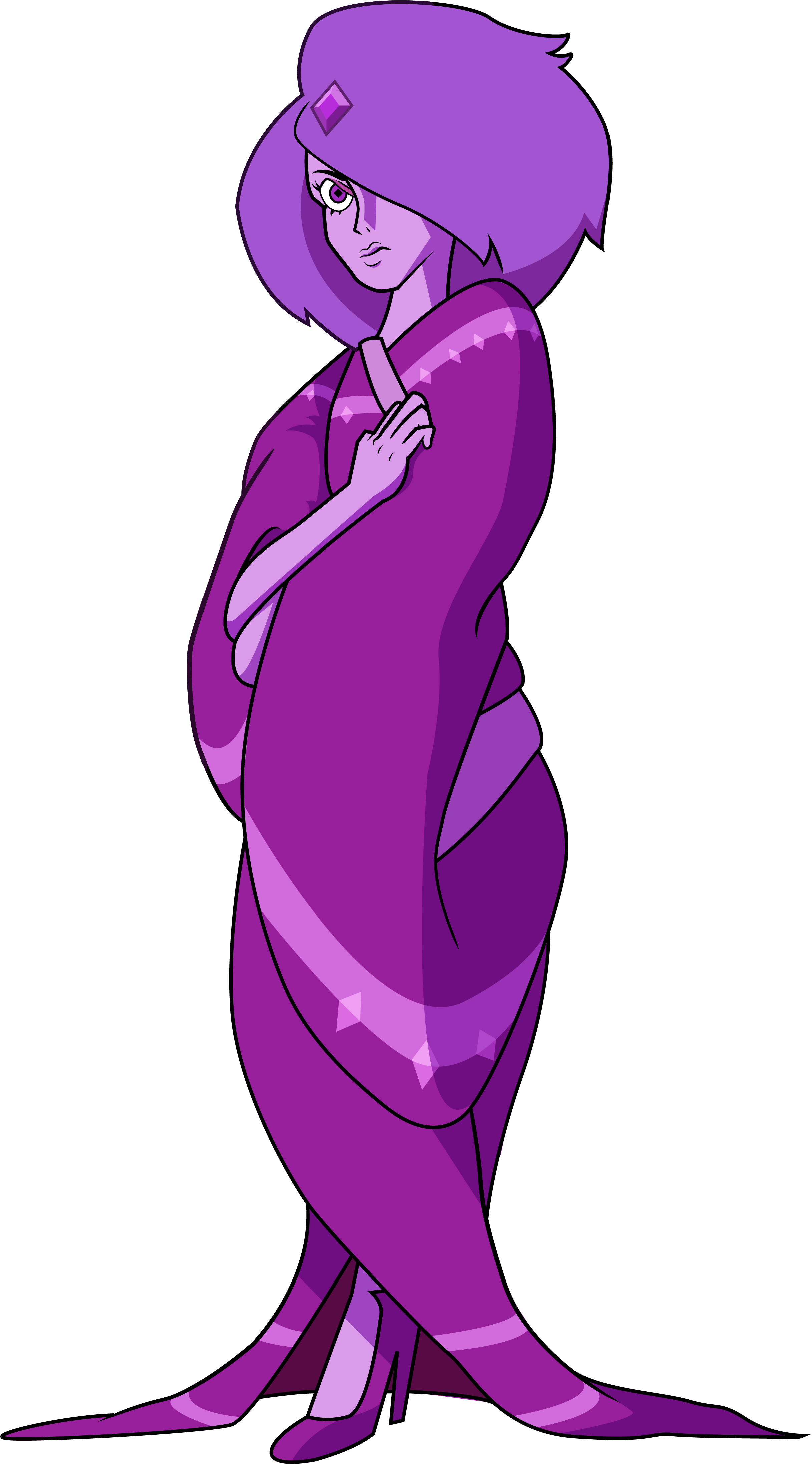 Purple Diamond - Mural - Steven Universe Purple Diamond And Green Diamond (2480x4485), Png Download