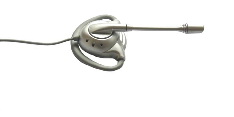 Whis Competition D Head Piece With Microphone - Silver (760x505), Png Download