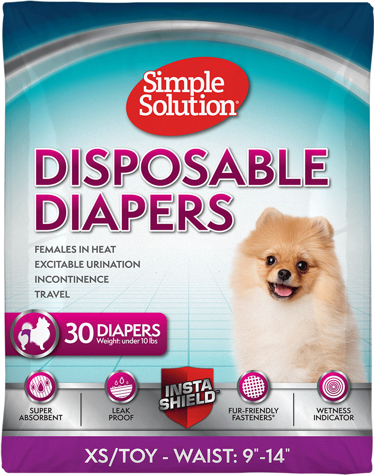 Simple Solution True Fit Disposable Dog Diapers For - Dogs Diapers (1000x1000), Png Download