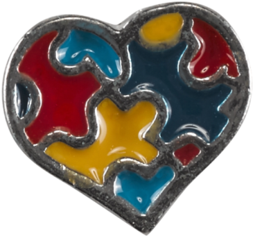 Heart Rainbow Puzzle - Heart (705x565), Png Download